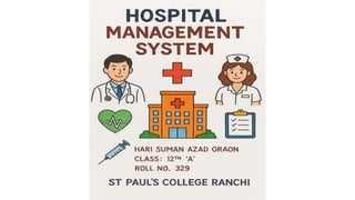 Comprehensive Hospital Management System Project in C++ for Class XII | PDF