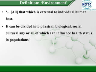 Introduction To Environmental Health | PPTX