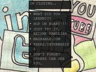 embrace multiple 	modes of self-	expression. ¾ have 	a profile on a 	social media site