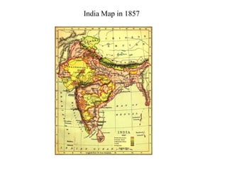 India Map in 1857