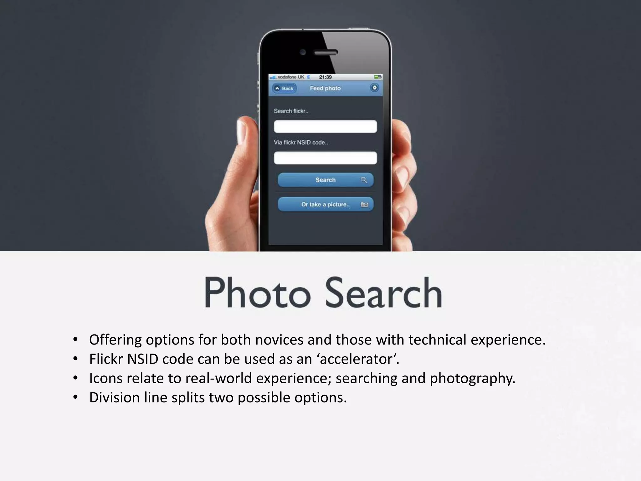    Call-to-action buttons easily recognised and prevalent.   Consistent icon-based approach to free cognitive load and add character.