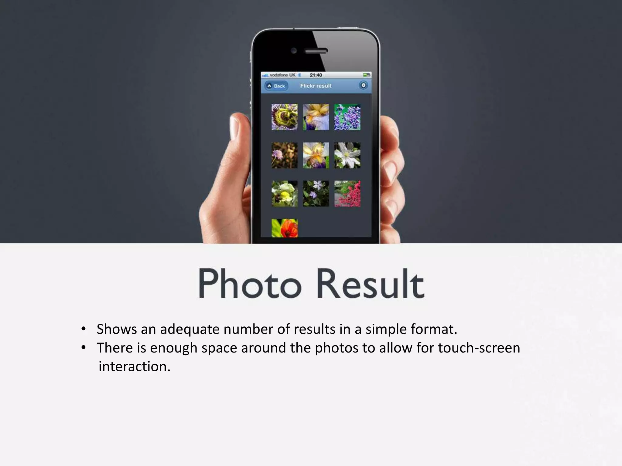   Question incites appropriate response via buttons.