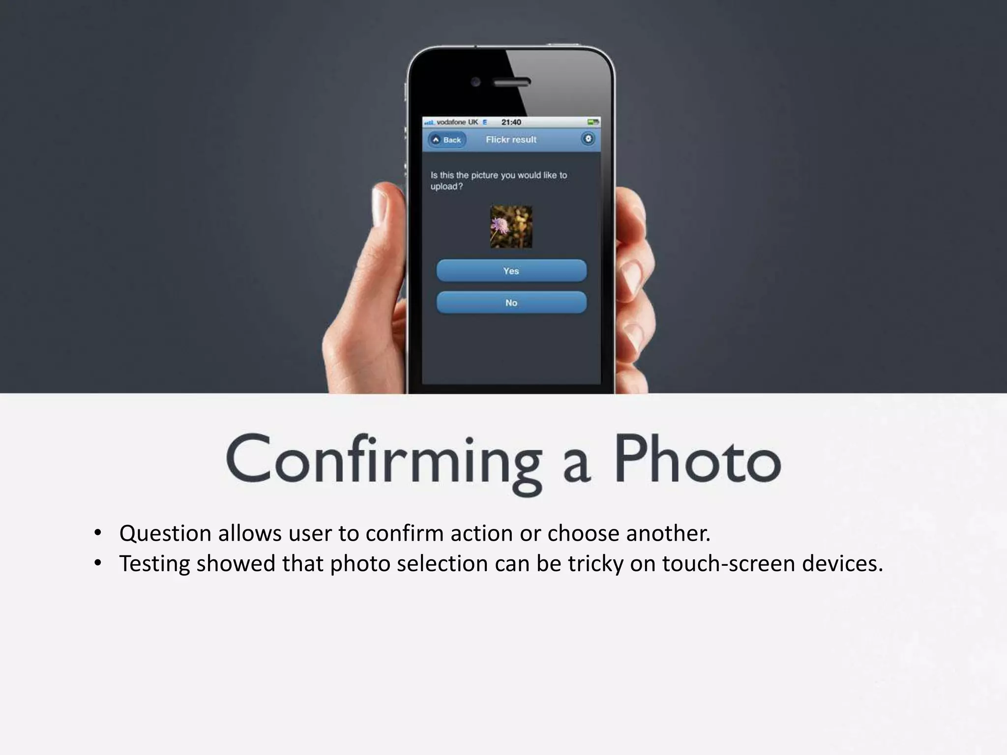    Minimal interface to engage user; moving away from stagnant, desktop applications.   Offering options for both novices and those with technical experience.