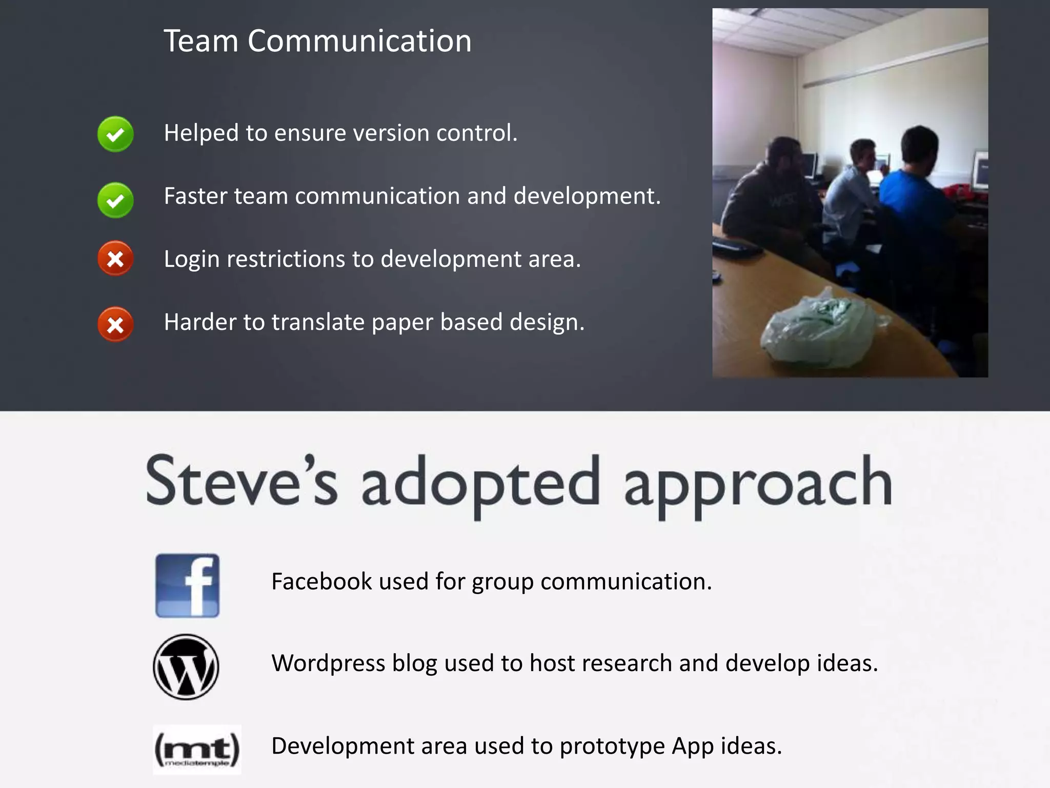 Some of the hi-fi features were not implemented in thisprototype. Design specifically for Android handsets
