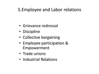  4.MaintenanceEmployee Health and SafetyEmployee Welfare Social security 