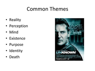 Common Themes Reality Perception Mind Existence Purpose Identity Death