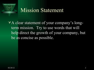 Mission Statement ,[object Object]
