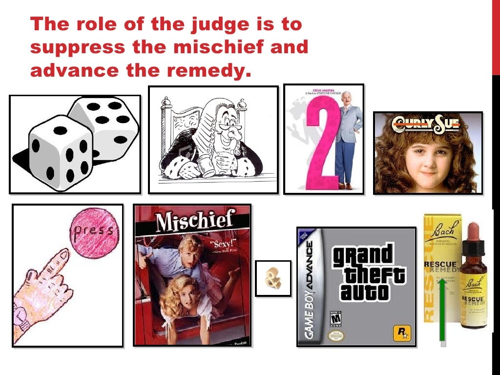 Statutory Interpretation The Mischief Rule