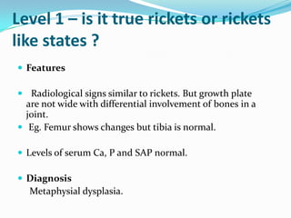 Table Rickets Differential rickets | PPTX
