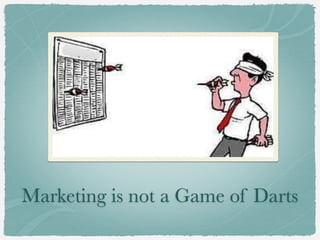 Marketing is not a Game of Darts
