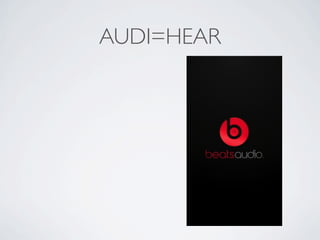 AUDI=HEAR
 