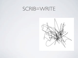 SCRIB=WRITE
 