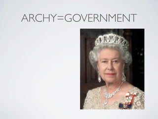 ARCHY=GOVERNMENT
 