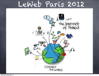 Leweb Paris 2012; a visual overview in iPad sketchnotes Slide 1