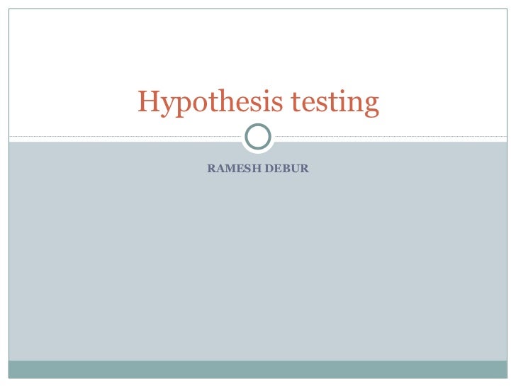 hypothesis testing paper and presentation Hypothesis testing (tests of significance) in basic statistics units, the examinations will have quite a few questions involving tests of significance of one sort or another so we should try to find a little pattern that we can follow and adapt where necessary. hypothesis testing paper and presentation Hypothesis testing (tests of significance) in basic statistics units, the examinations will have quite a few questions involving tests of significance of one sort or another so we should try to find a little pattern that we can follow and adapt where necessary.