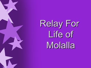 Relay For
 Life of
 Molalla
 