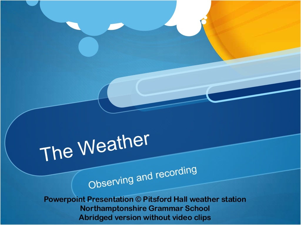 weather presentation slides