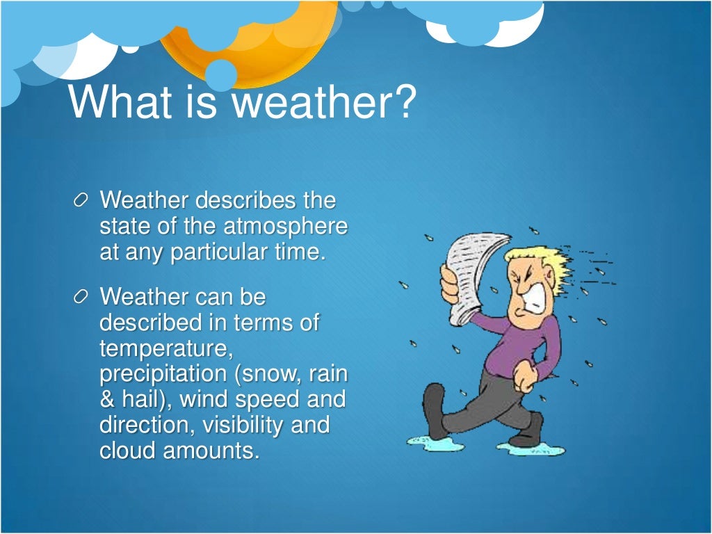 Презентация weather for kids