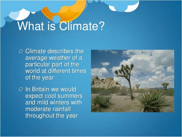 weather and climate ppt for students