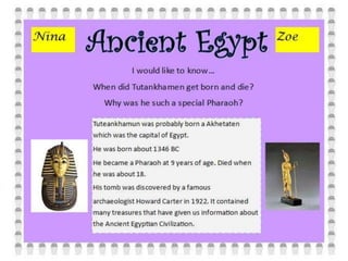 Ancient Egypt Inquiry By Room 14.