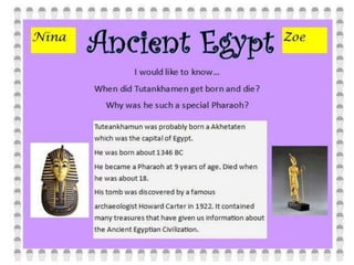 Ancient Egypt Inquiry By Room 14.