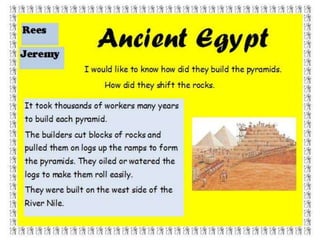 Ancient Egypt Inquiry By Room 14.