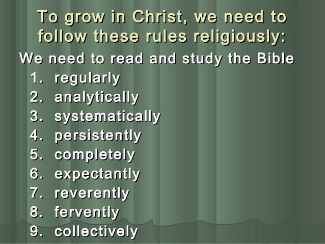 growing in jesus