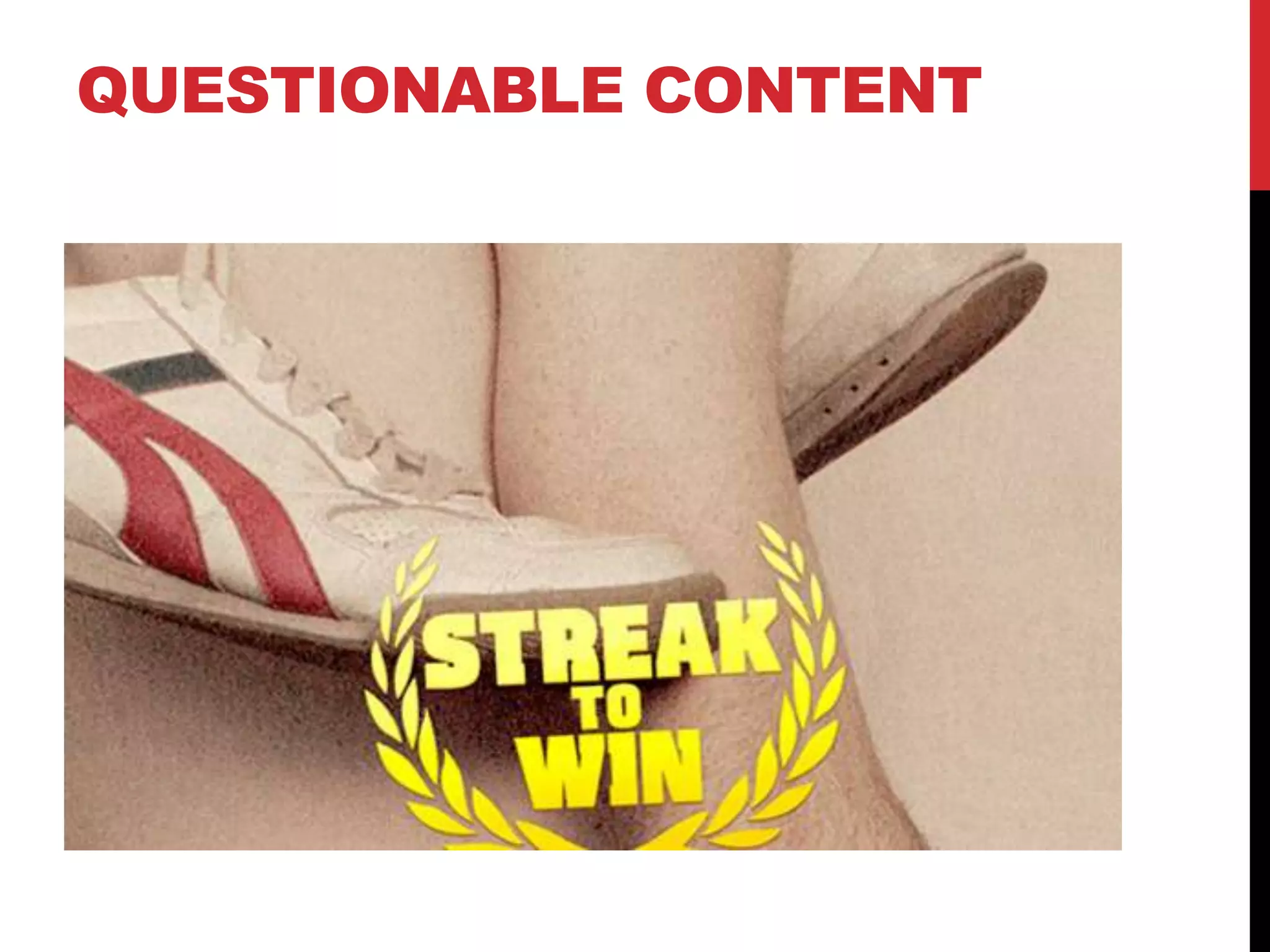 QUESTIONABLE CONTENT
 