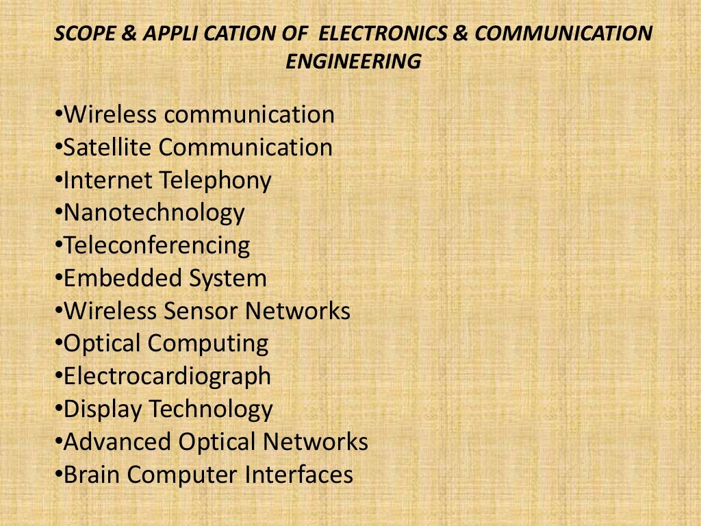 Introduction of electronics and communication Branch