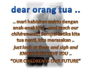 teach our children well