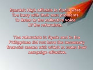 The Reform and its movement