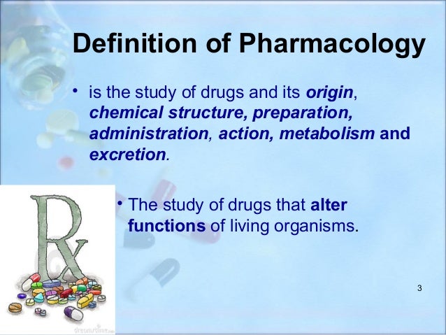 Pharmacology Class Session 1 And 2 Introduction To Pharmacology