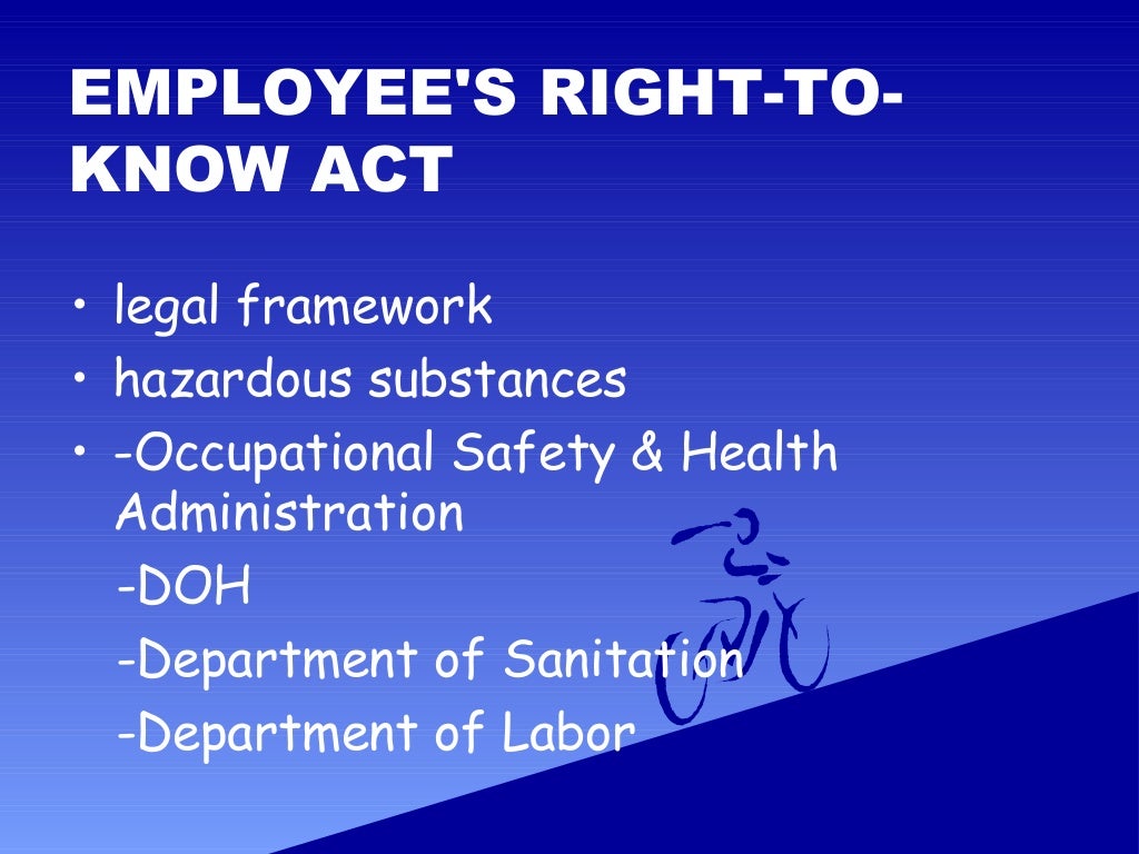 The laws and agencies relating food safety and sanitation