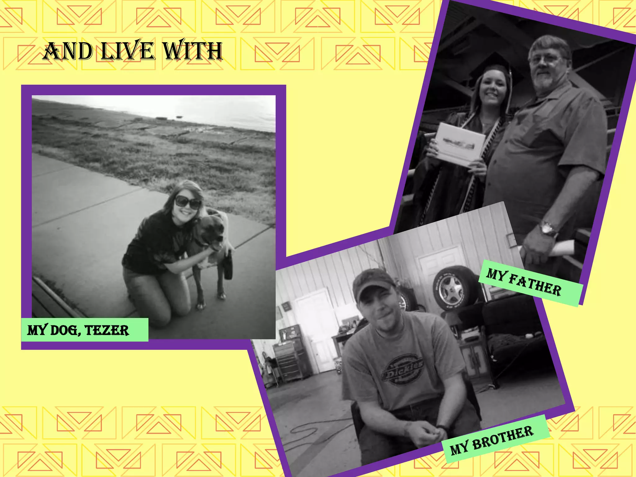 and live with




My dog, Tezer
 