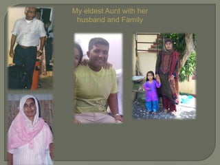 My eldest Aunt with her
husband and Family

 