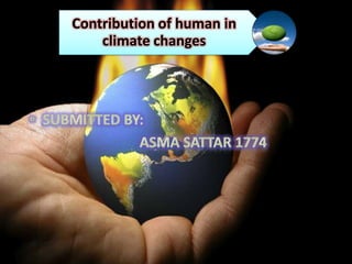 Contribution of human in
climate changes

 