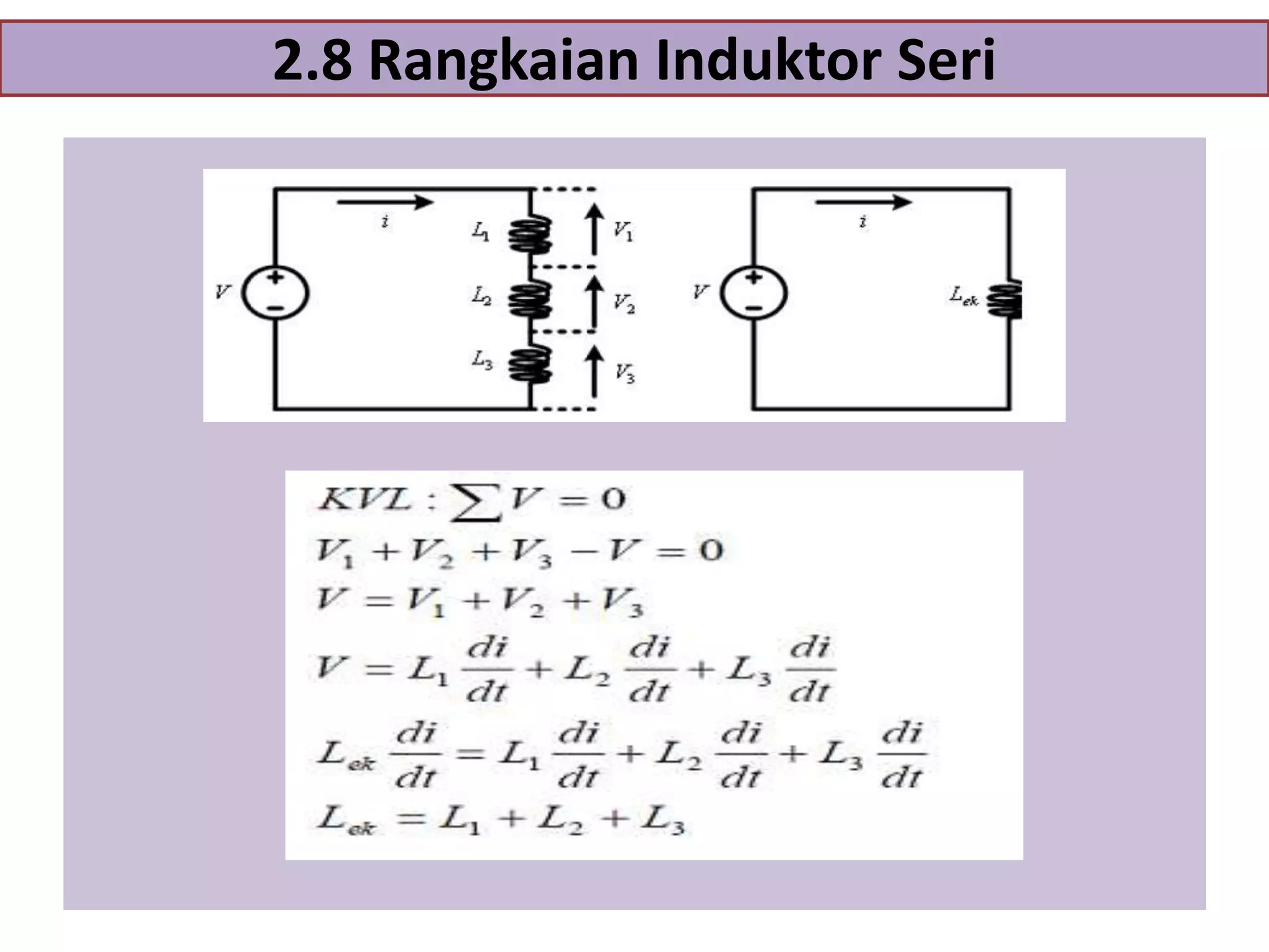 2.8 Rangkaian Induktor Seri

 