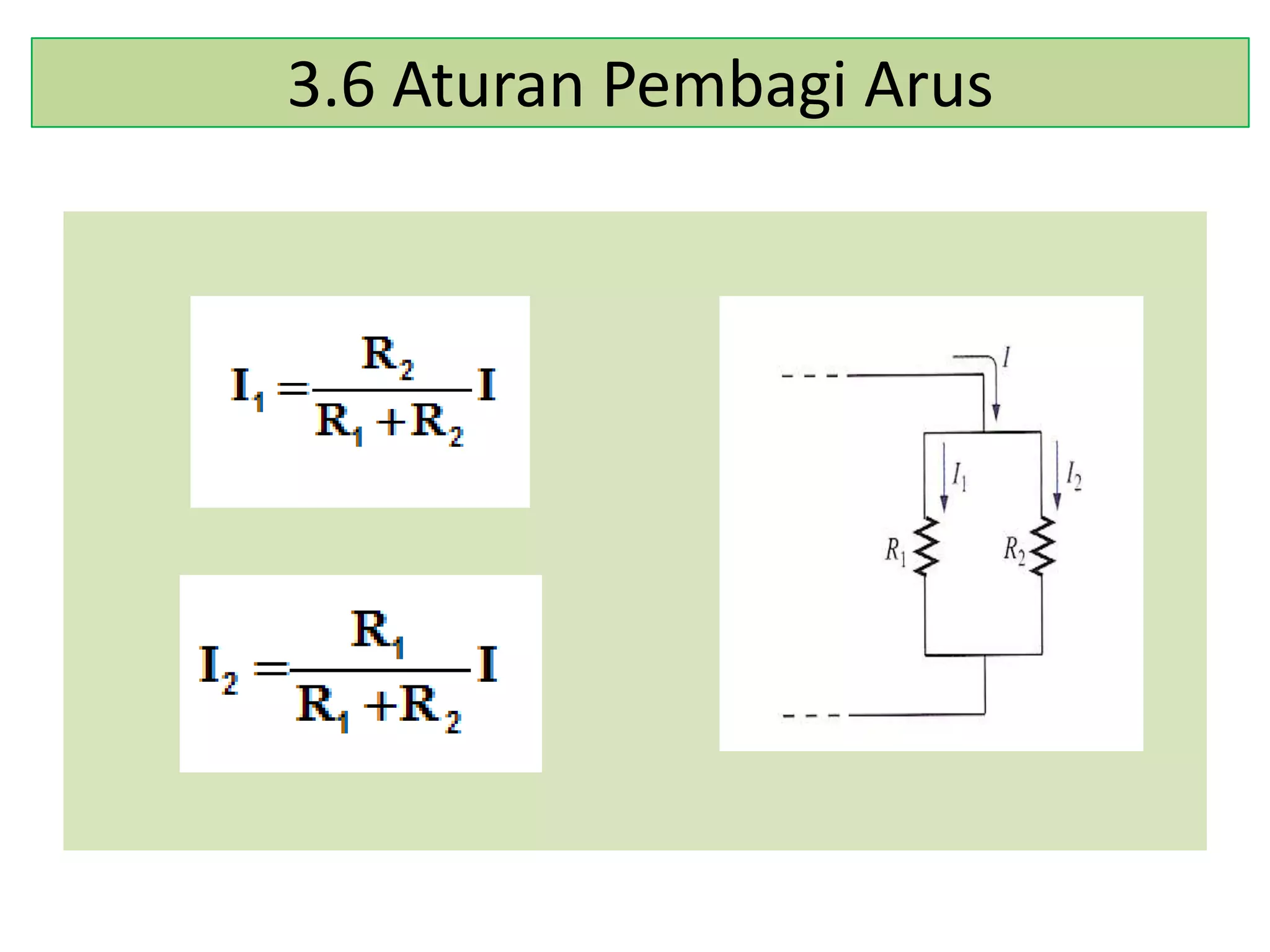 3.6 Aturan Pembagi Arus

 