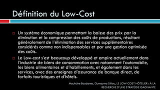 LE LOW-COST HÔTELIER