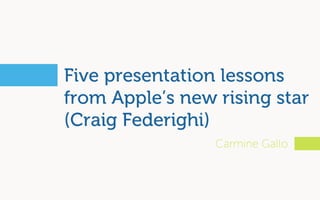 Five presentation lessons from Apple’s new rising star (Craig Federighi)