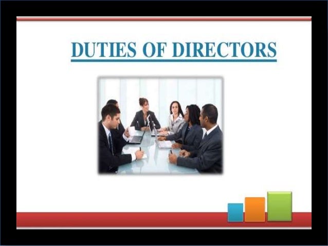 Powers and duties of directors of a company