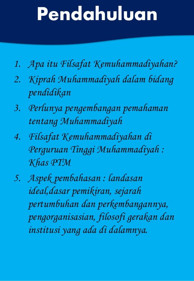 Jelaskan 2 Tujuan Mempelajari Pendidikan Kemuhammadiyahan Terkait