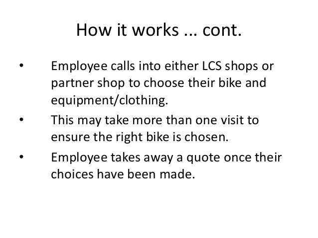 cycle to work scheme stores