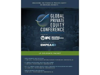 Global Private Equity Conference LP Delegate Packet