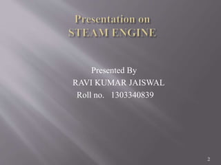 STEAM ENGINE | PPTX
