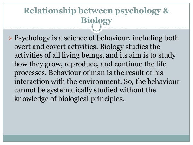 how does biology relate to psychology