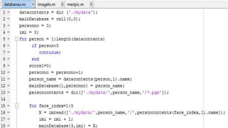 Face Recognition on MATLAB