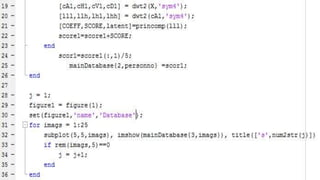 Face Recognition on MATLAB