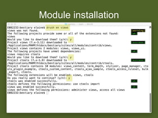 Module installation: the old way
 