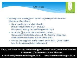 Python Training Topics | PPT